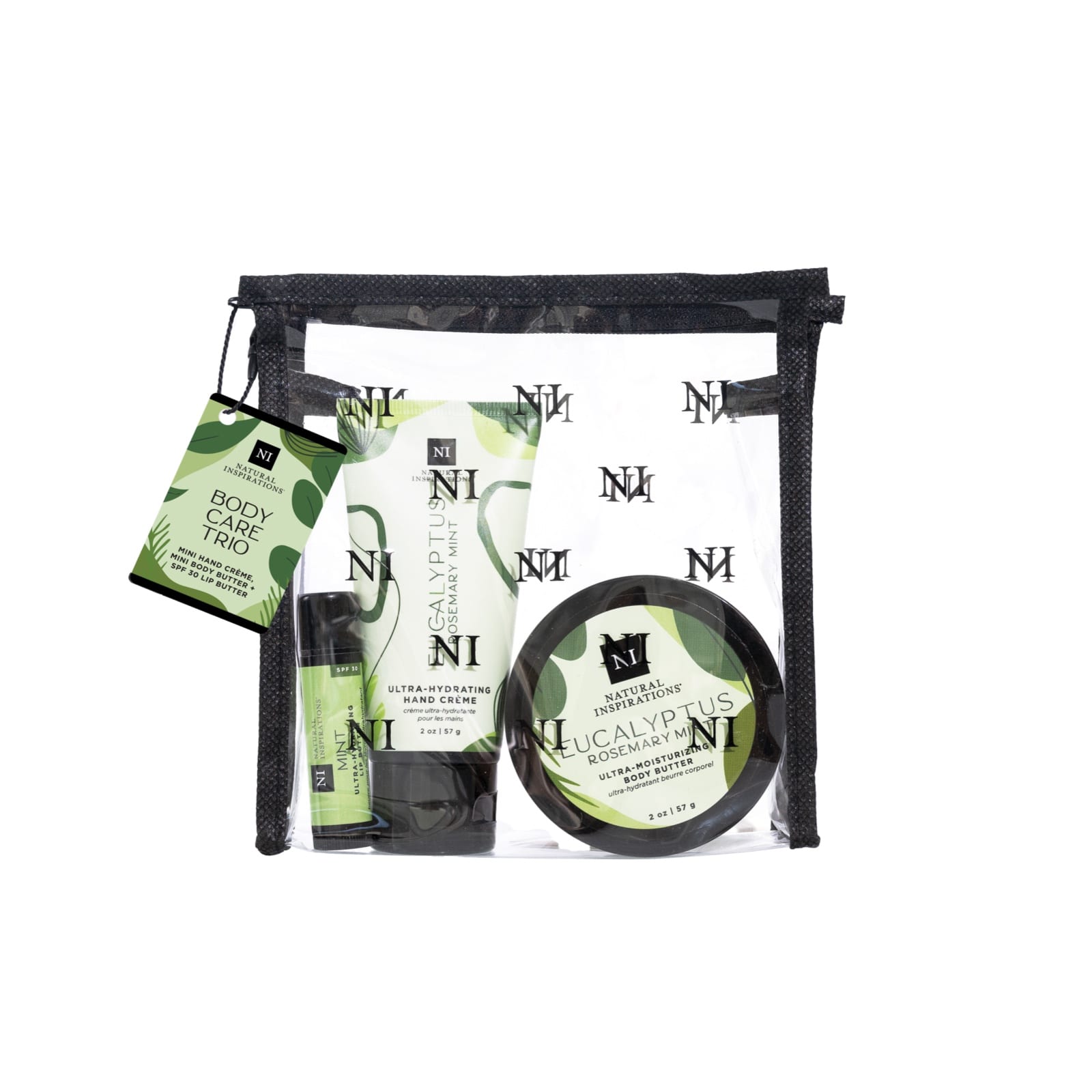 Eucalyptus Rosemary Mint Body Care Travel Trio — front